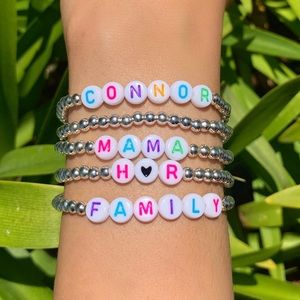 Bubble bead personalized Bracelet